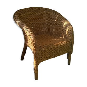 Rattan chair and braided wicker for children