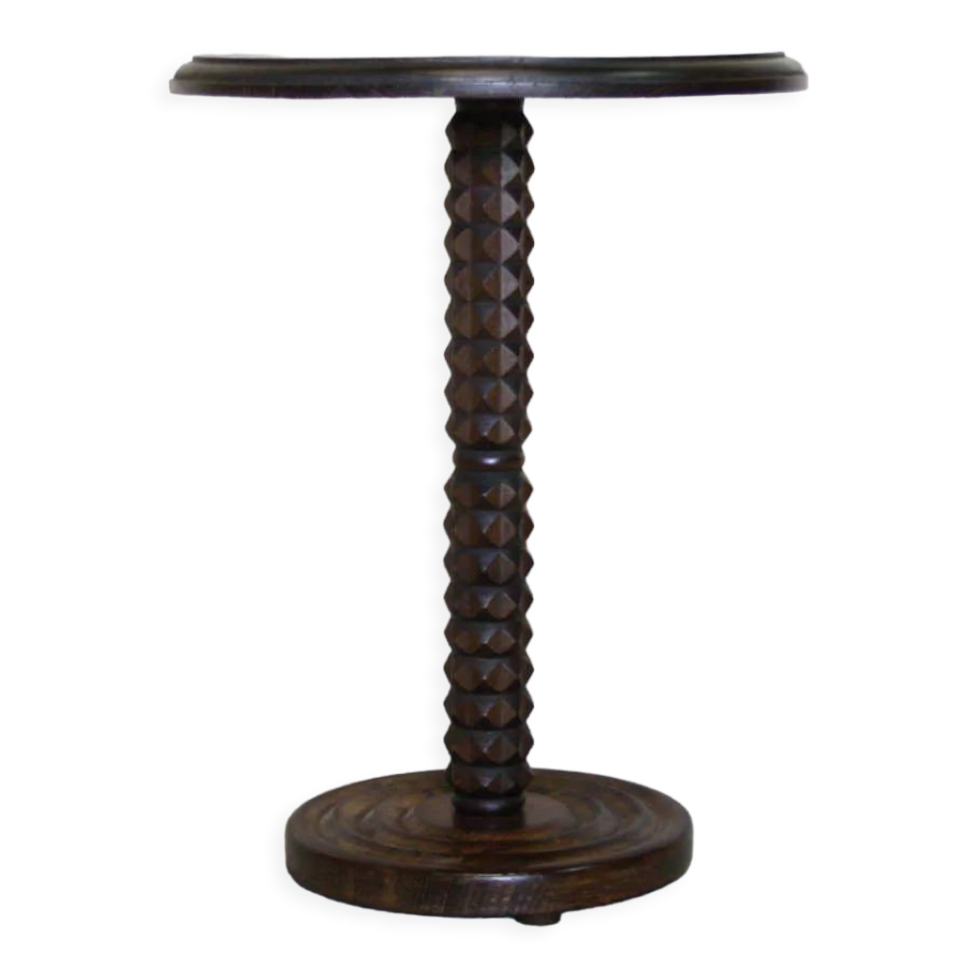 Solid oak pedestal wheel