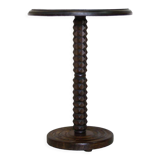 Solid oak pedestal wheel