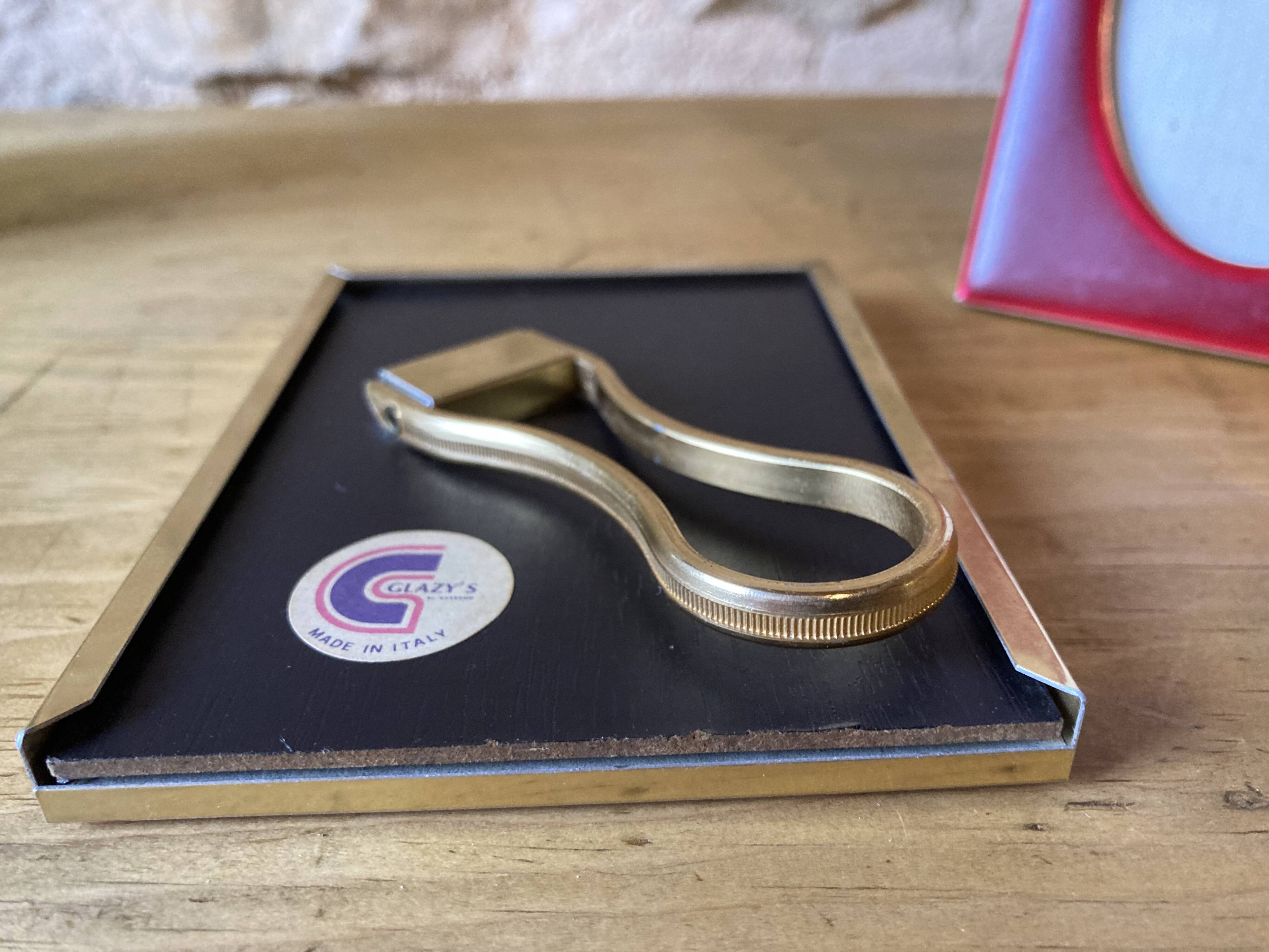 Set of 2 small red frames, made in Italy, 1970s