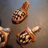 Traditional Berber ceramic turtle family