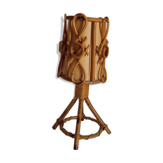 Bamboo bedside lamp