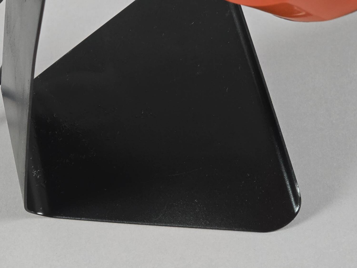 Vintage 1970s LYSKAER BELYSNING Orange Plastic Table Light.