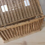 Wicker lid box