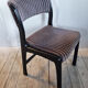 Paire de chaises esprit scandinave velours années 80