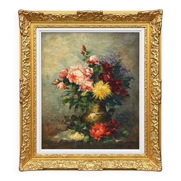 Julien Delvigne (1878–1947), "Nature morte avec des fleurs."