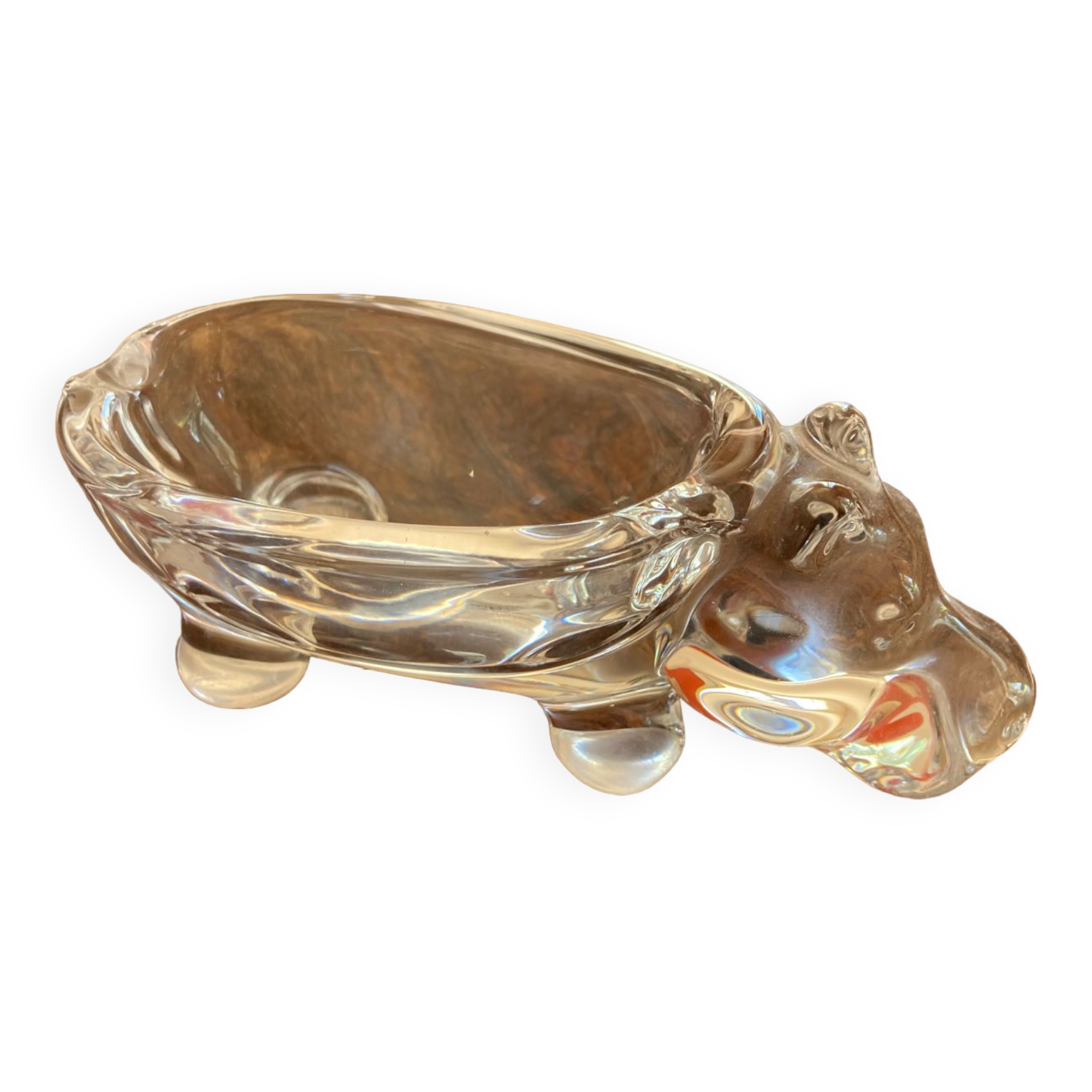 Empty pocket hippopotamus crystal art vannes france