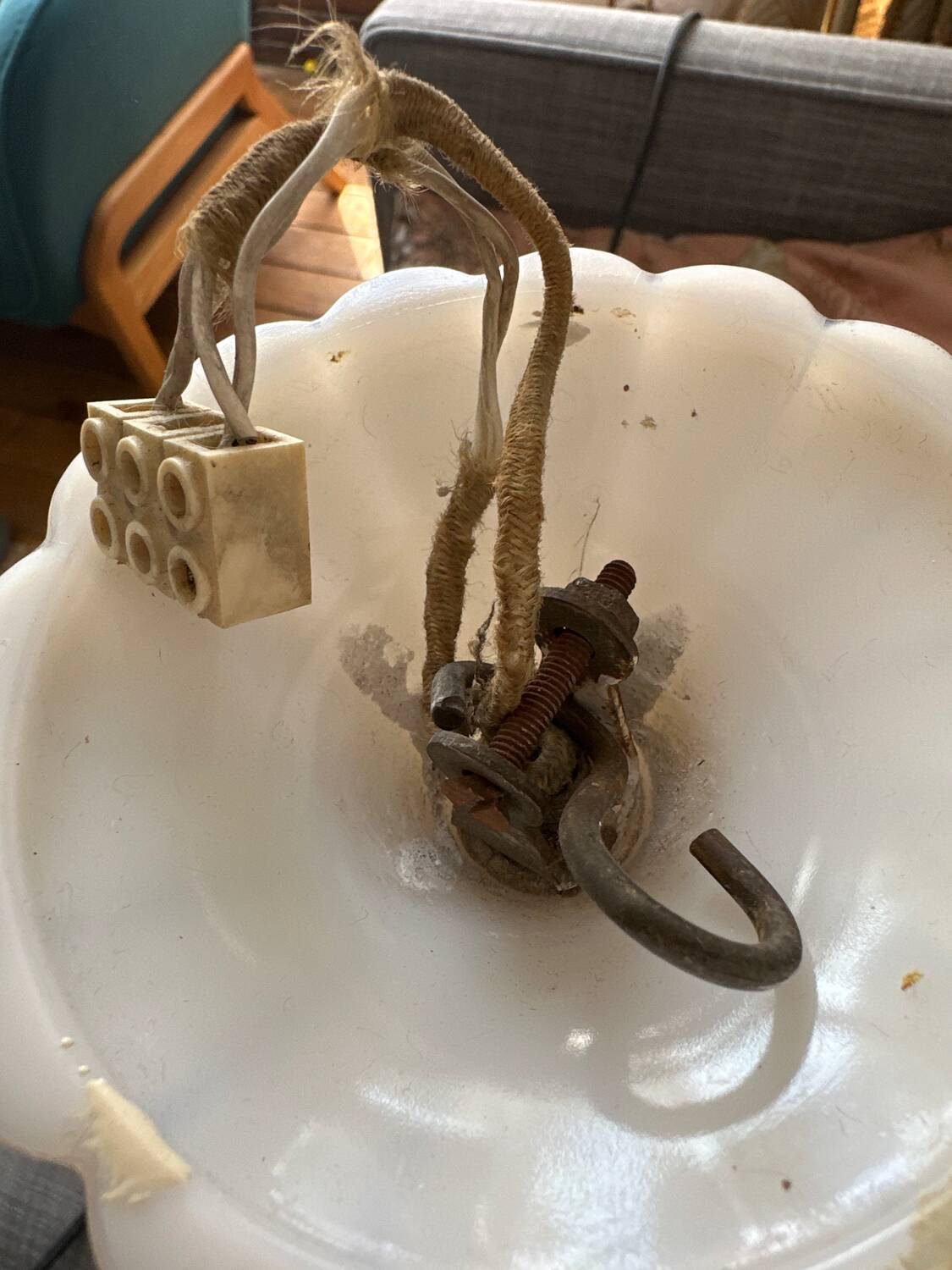 Vintage Murano chandelier in Venetian blown glass