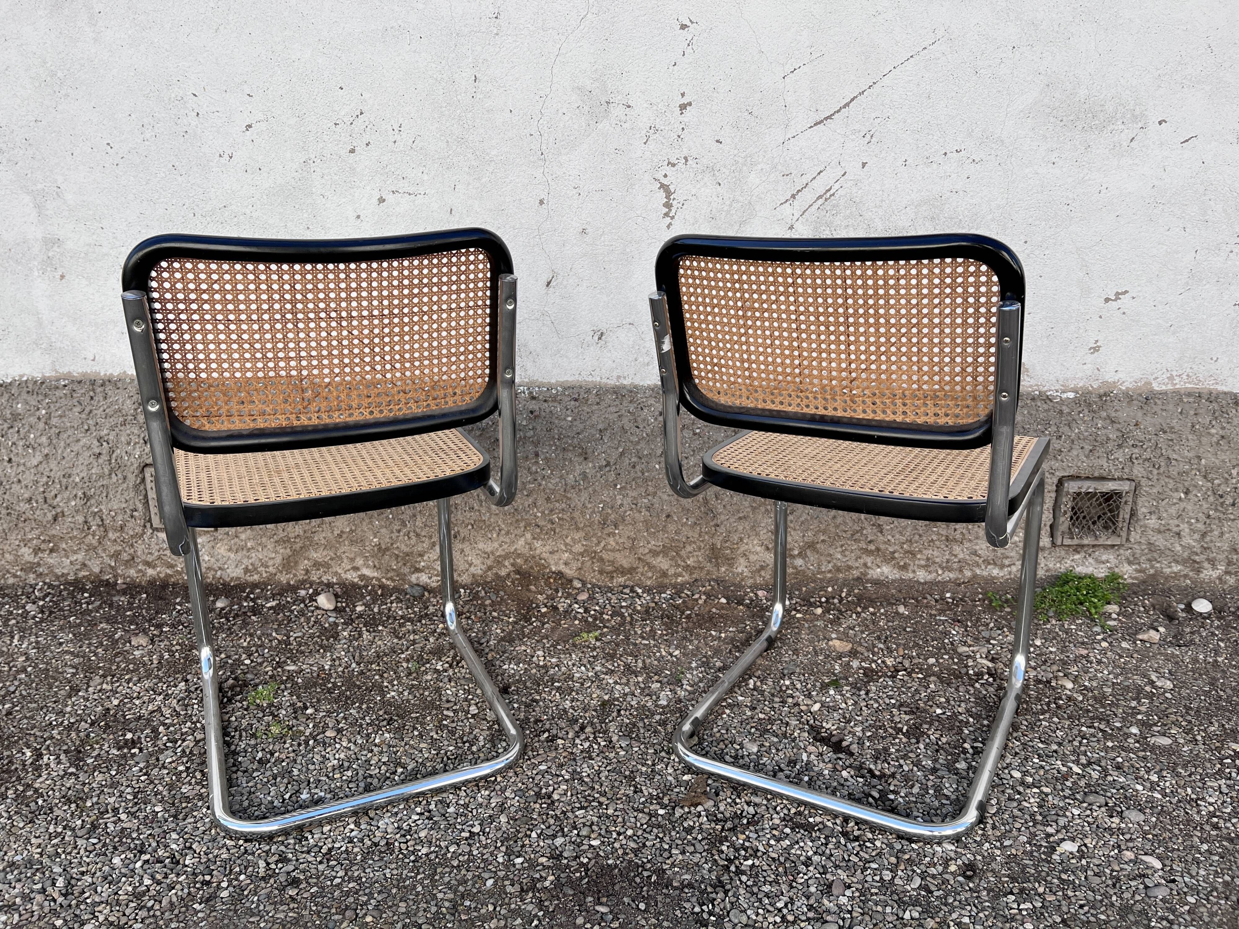 Pair of Cesca B32 chairs by Marcel Breuer, 1950