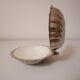Soap dish or shell tray in silver metal