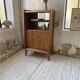 Meuble de rangement secrétaire chêne années 60