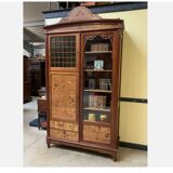 Antique Jugendstil display cabinet, Art Nouveau - Majorelle style
