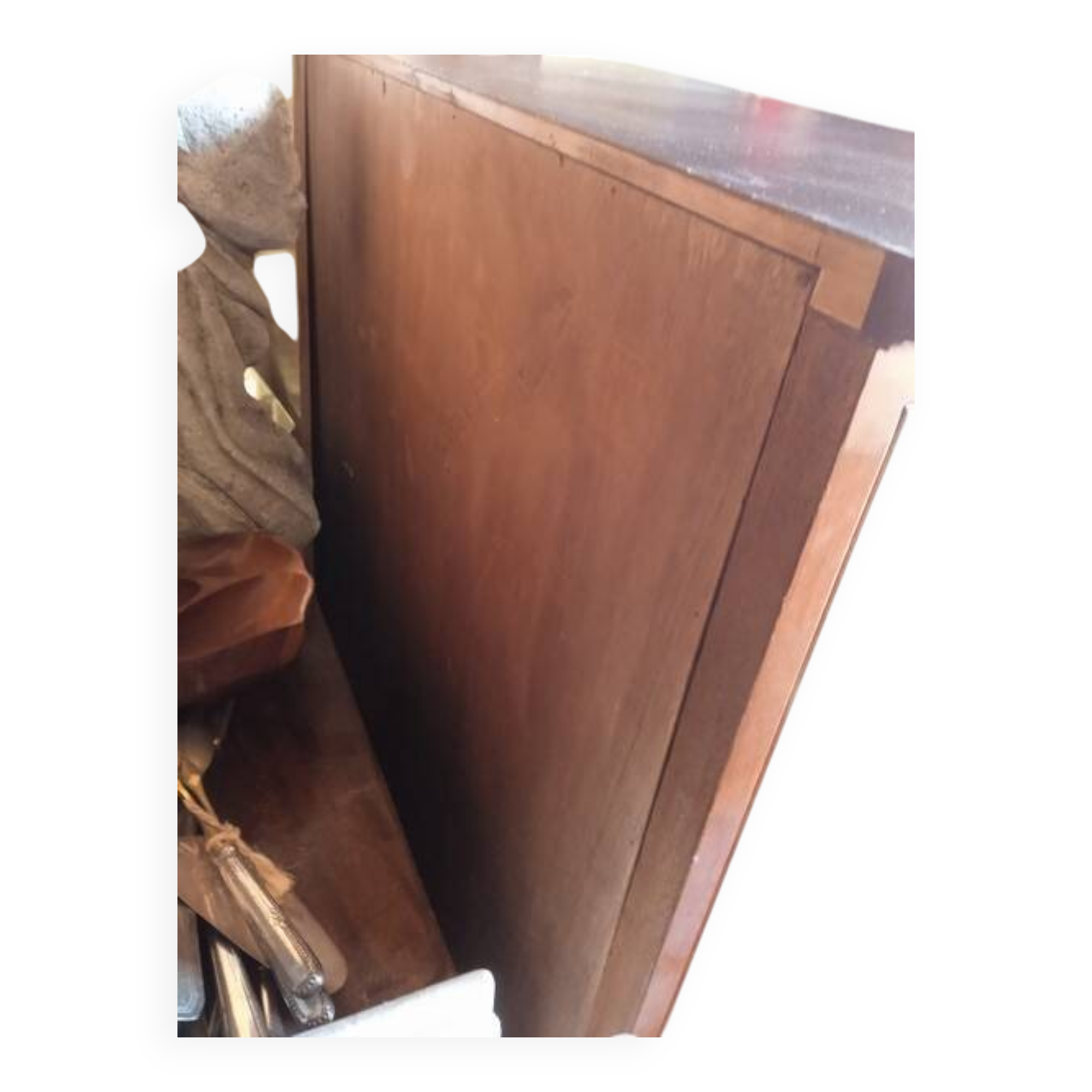 Empire display case 2 wooden doors, 1940/50s