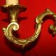 solid bronze wall light with 2 arms in "Louis XV" style