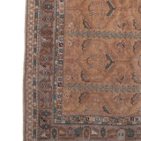 Turkish Oushak Rug With Floral Border, 1970s