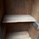 Patinated industrial wardrobe