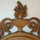 Italian mirror Louis XVI style in gold resin