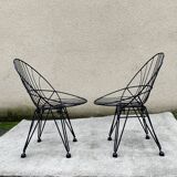 Paire de fauteuils Cees Braakman Combex Wire Pastoe
