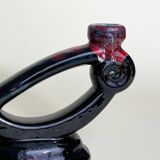 Handmade earthenware candlestick holder