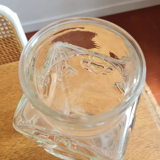 Pressed glass jar
