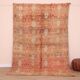 Peach Vintage Moroccan Rug 176 x 287 cm, Berber Wool Rug, Handmade Boho Rug