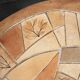 Vallauris wooden and ceramic coffee table