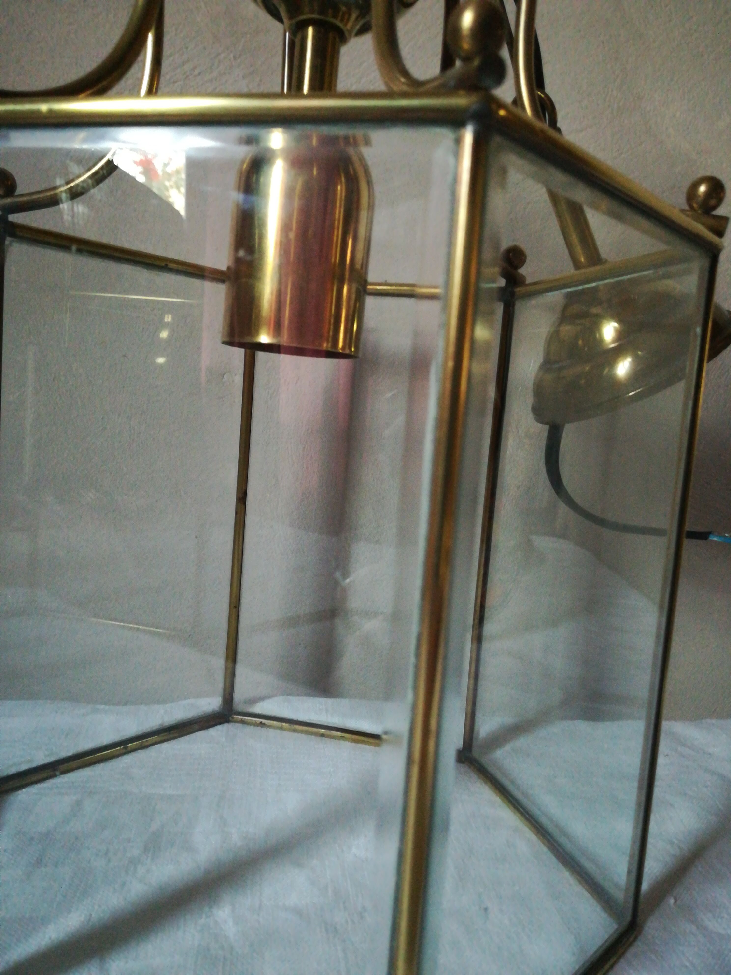 Suspension a facettes en laiton
