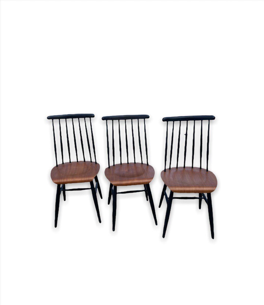 Set of 3 chairs "fanett" by Ilmari Tapiovaara