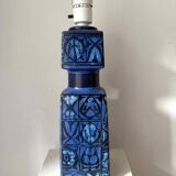 Royal Copenhagen Fajance Baca Blue Table Lamp, Nils Thorsson Mid-Century