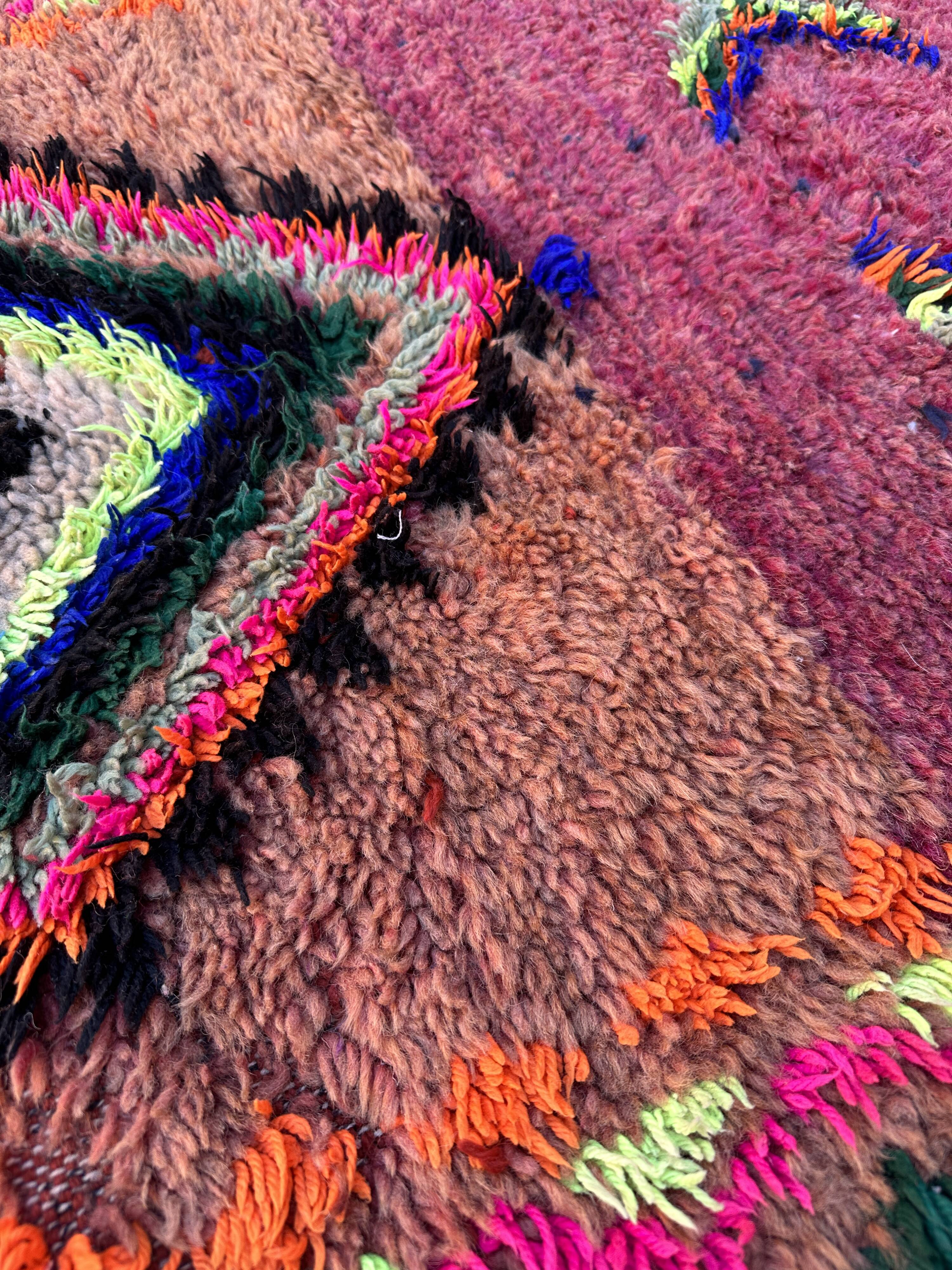 Tapis Marocain Boujad coloré - 90 x 246 cm