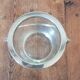 Glass and silver metal ice bucket