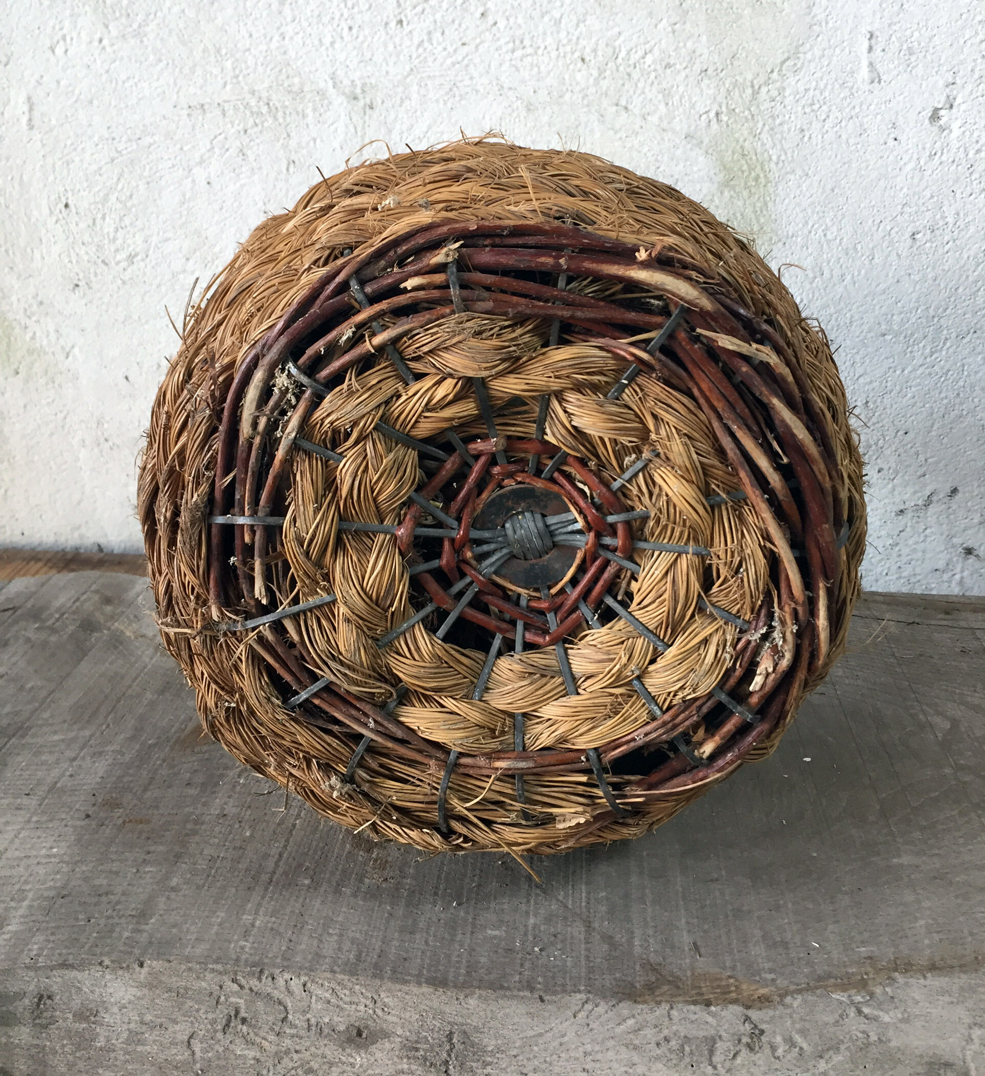 Demijohn set with wicker