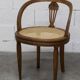 Vintage Louis XVI style chair – Cane seat, lyre-shaped back