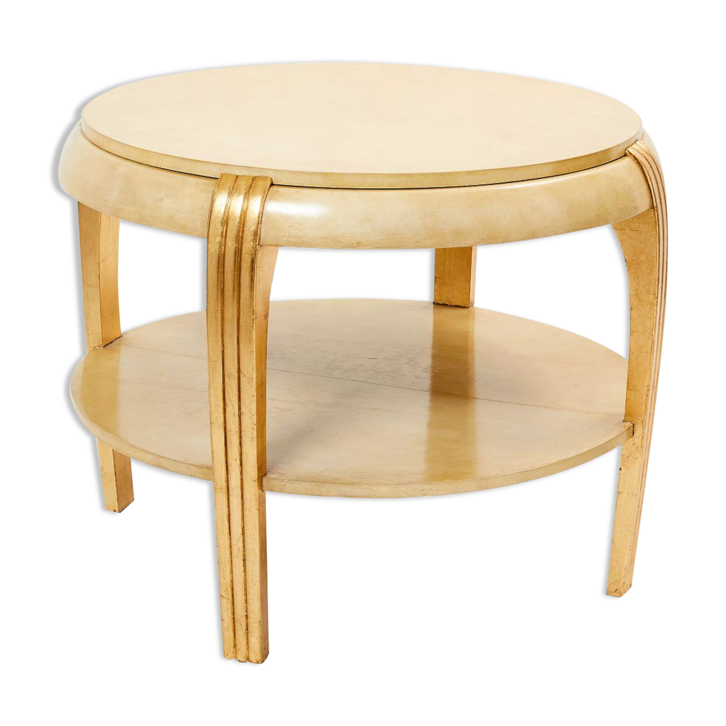 Side table parchment gilding 1930s