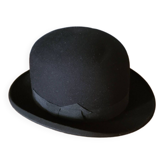 Chapeau melon anglais feutré noir