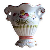 Médicis vase for display in earthenware - Traditional Old Moustiers style