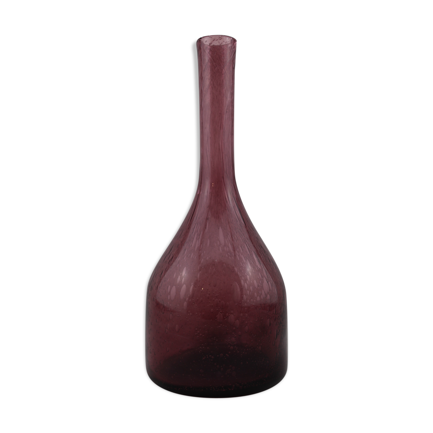 Bouteille ou soliflore en verre bullé de Biot