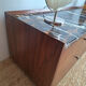 AMPM Noham TV unit, walnut sideboard with amber marble.