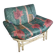 Large bamboo / rattan love seat 80's