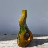 Vintage ceramic vase with drips