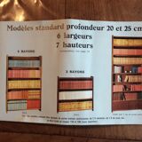 Vintage mahogany library