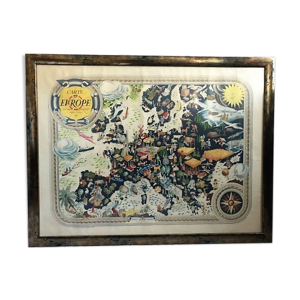 Rare ancienne carte Europe