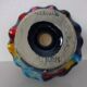 French multicoloured studio ceramic bowl from Vallauris, 1970s