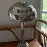 Art deco chrome mushroom lamp