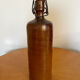 Vintage brown stoneware bottle