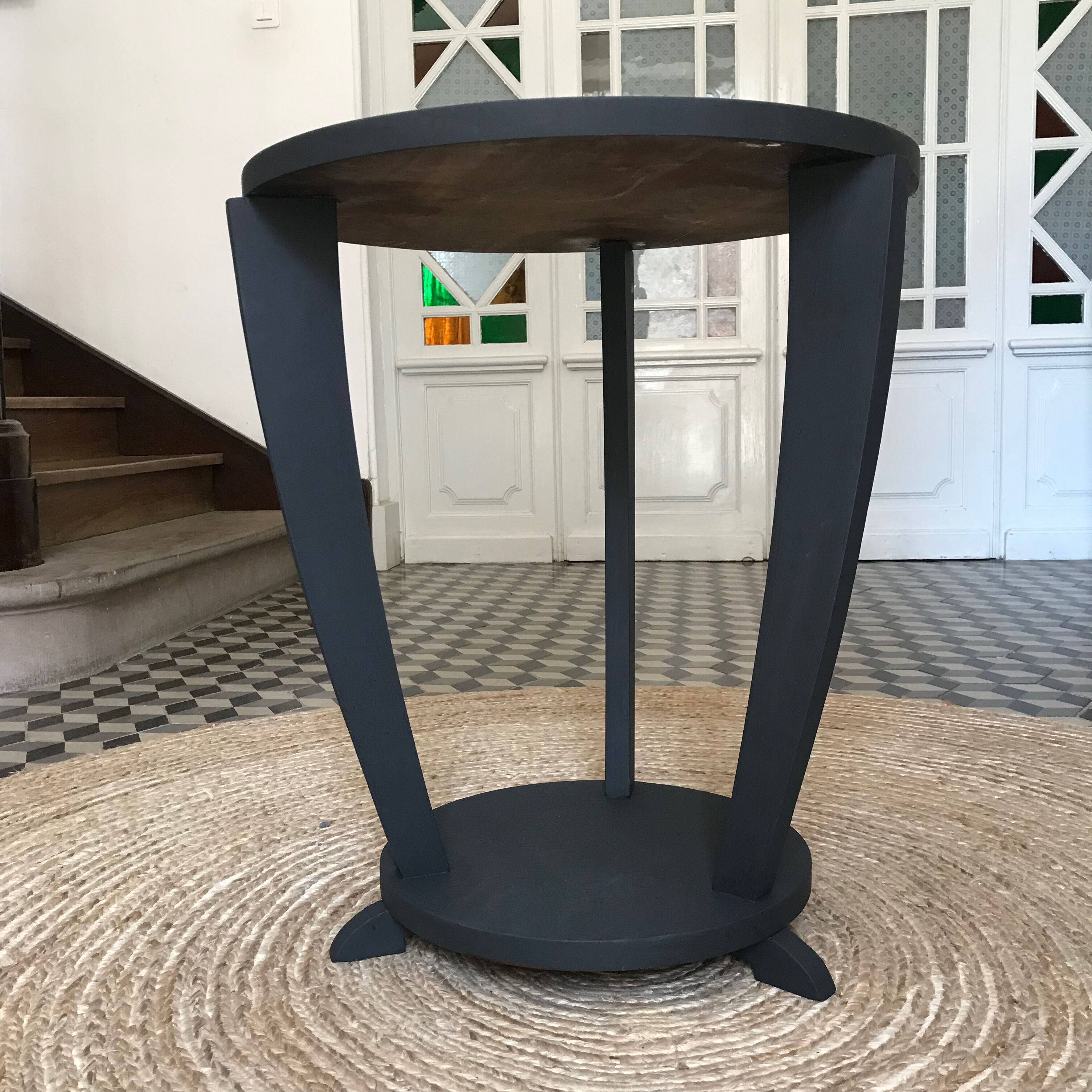 Art Deco tripod side table