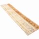 Tapis de couloir vintage pêche et crème 2x8, 57x246 cm