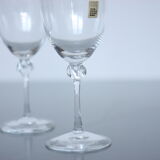Set of two Daum glasses, Bolero model.