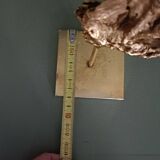 Brutalist brass sculpture, Philippe Cheverny, 1970