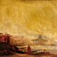 Paire de tableaux impressionnistes, HST Marine orientaliste XIXème siècle